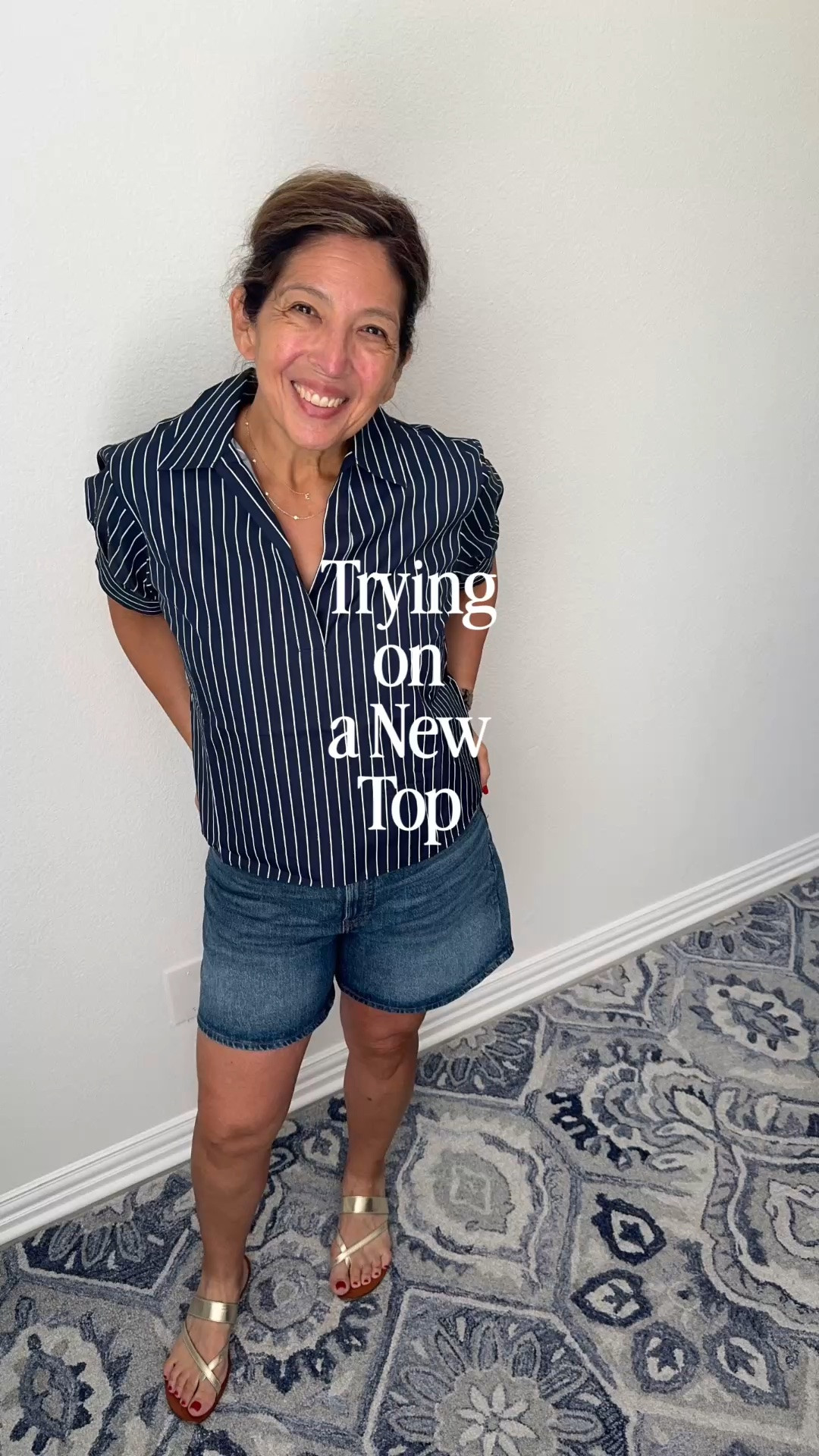 Trying on a new top from Frame  and I love it. It’s so good. Made of cotton size down. Comfy and effortless. 
The light blue one was in my Friday Faves but I love this one more. 
You can pair this with jeans, slacks, a skirt, or shorts. 

I’m Elisa, a Dallas based wardrobe stylist, consultant, founder of Turnkey Style, and author of The Style Advantage: I Say What HR Can’t. 

I work one on one with professionals as well as with leaders and corporate teams to build authentic executive presence that drives real ROI.

👉🏼 I’m also a mom of two grown boys, a wife, a post-menopausal woman in business, 5’4”, a size 12/14 on the bottom and L on top. 

🙋🏻‍♀️ I’ve been everything from a size 10–18+, which is why fit, function, and real life always come first.

#LTKootd #LTKWorkwear #LTKOver40