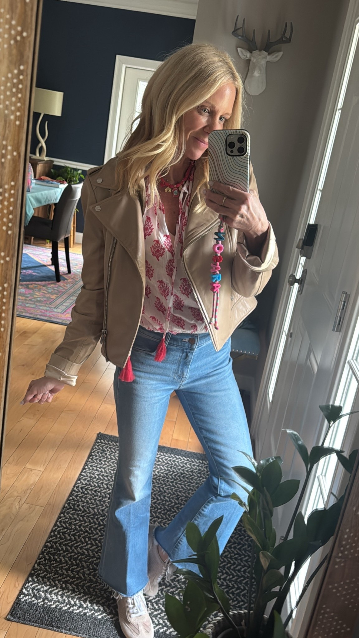 This petite denim has been on heavy rotation. Perfect wash for spring! 
Lil Mother
Tan moto jacket
Mesh sneakers 
Leather moto jacket
#targetxrollerrabbit

#LTKPetite #LTKootd #LTKOver40