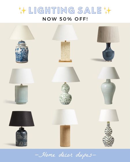 Major Lighting sale going on!! 🤩 get 50% OFF these table lamps and more linked! 

Prices further reduced one you click on the link!

Grandmillennial blue and white table lamp traditional home coastal home beach house

#LTKhome #LTKCyberweek #LTKsalealert