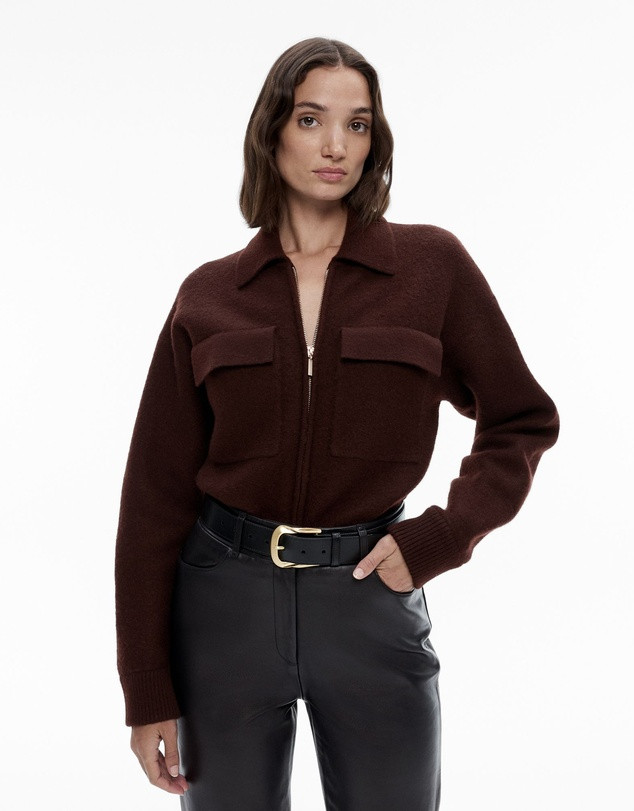 Wool Knit Bomber | THE ICONIC (AU & NZ)