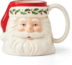 LENOX Holiday Santa Mug, 1.10, Multi | Amazon (US)