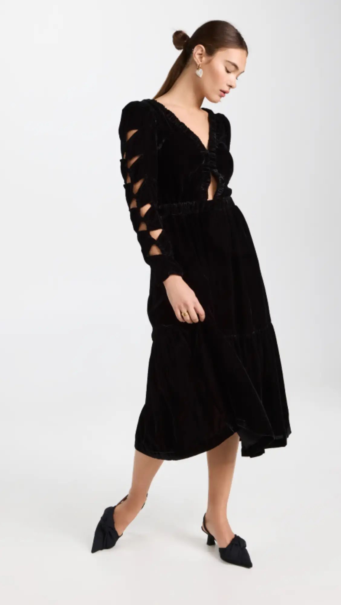 Sea Mayde Velvet Cutout Dress | Shopbop | Shopbop