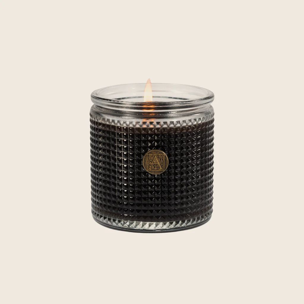 The Smell of Espresso - Textured Glass Candle | Aromatique