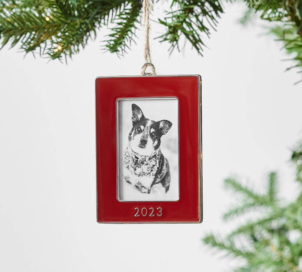 2023 Dated Enamel Frame Ornament | Pottery Barn (US)