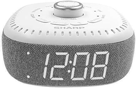 DreamCaster by Sharp Sound Machine Alarm Clock with Bluetooth Speaker, 6 High Fidelity Sleep Mach... | Amazon (US)