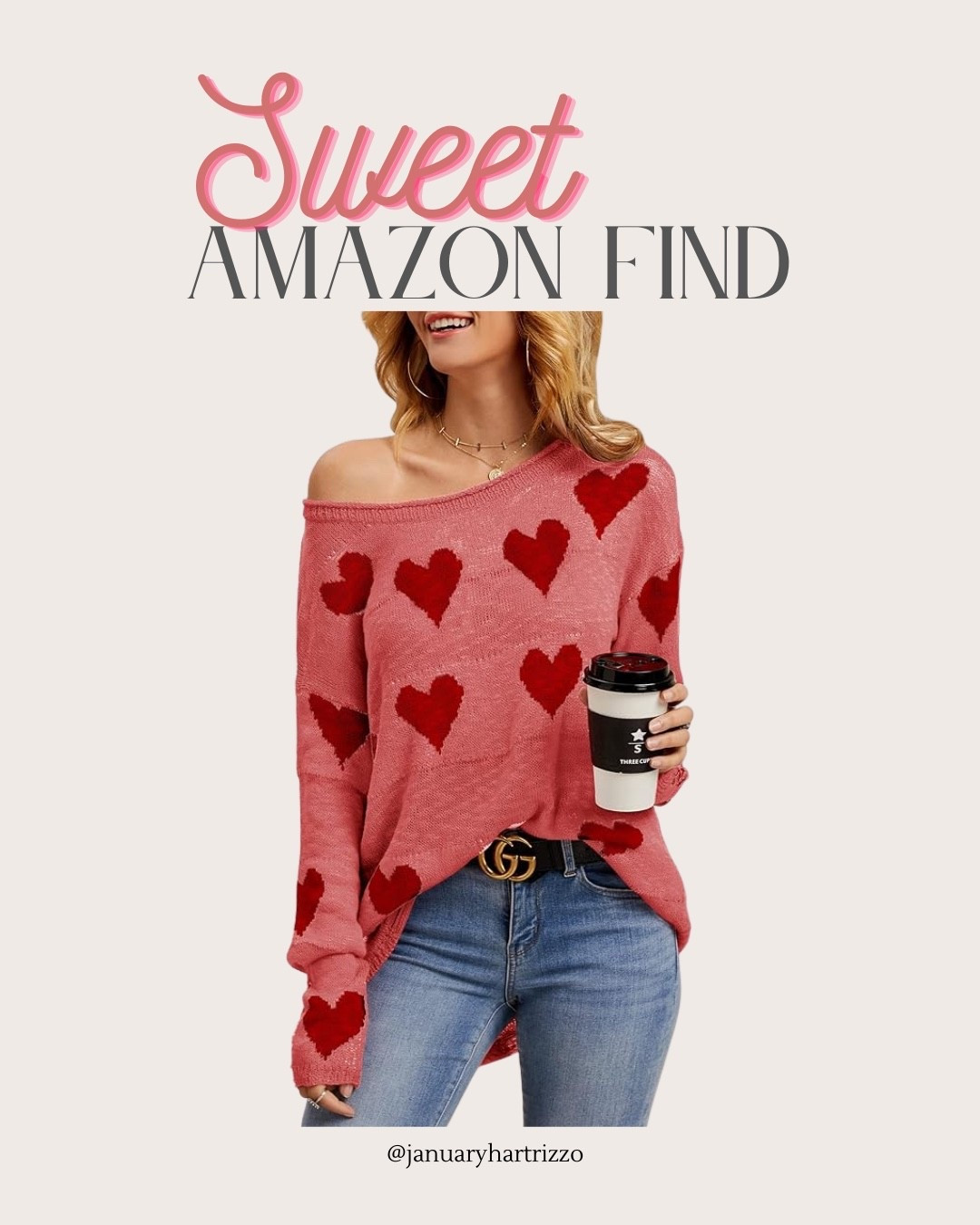 Cute Valentine’s Day sweater to pair with easy jeans. 

Heart sweater, pink and red sweater

#LTKValentine #LTKSaleAlert #LTKSeasonal