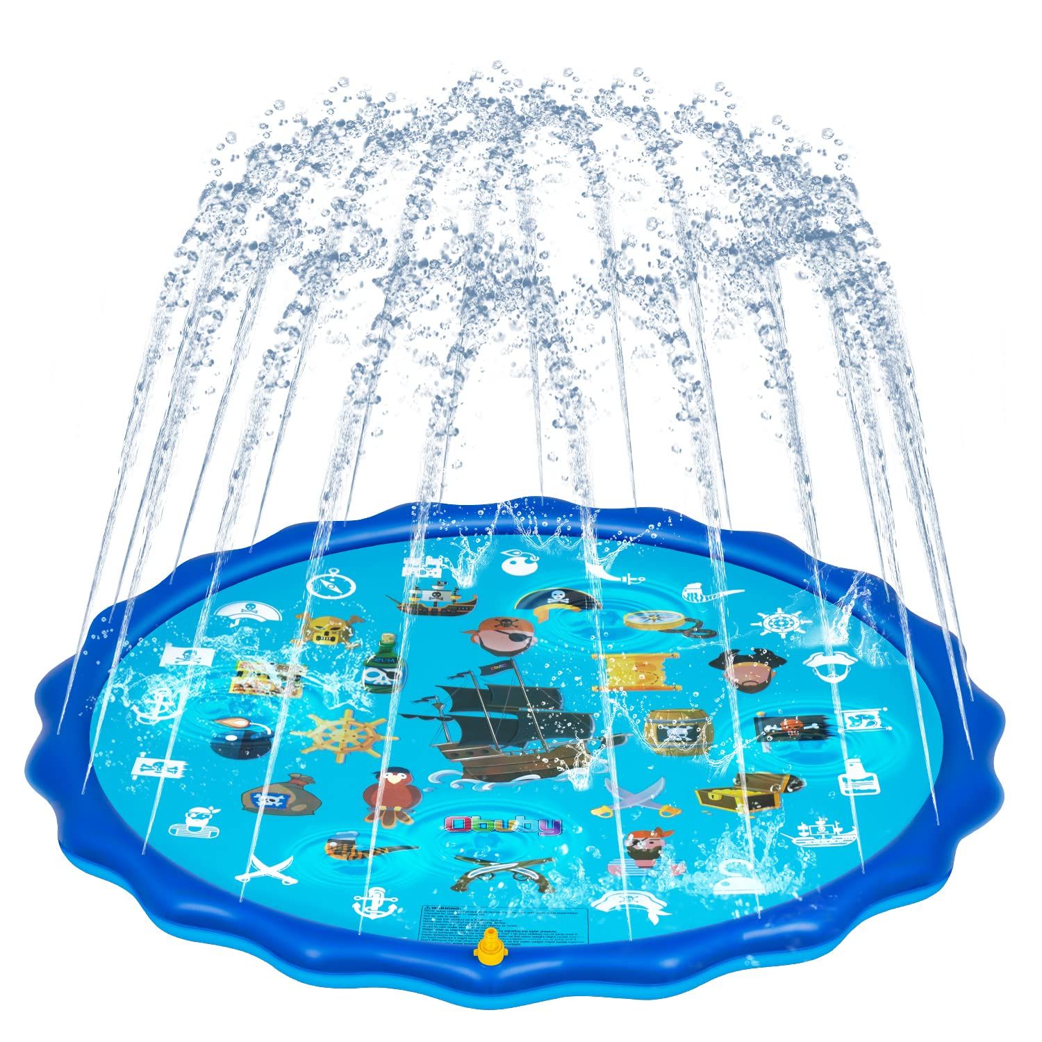 OBUBY Sprinkle & Splash Play Mat, Sprinkler for Kids,Upgraded 68' Summer Outdoor Water Toys Wadin... | Amazon (US)