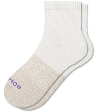 Bombas Heather Toe Block Quarter Socks - M | Dillard's