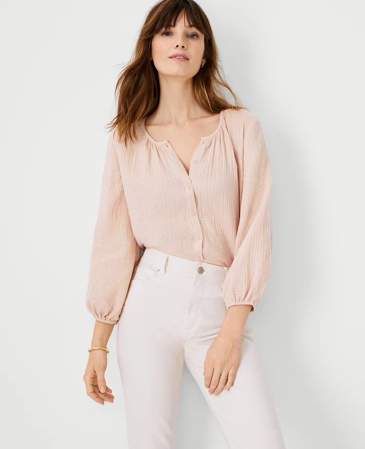 Shirred Blouse | Ann Taylor (US)