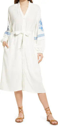 Octavie Floral Detail Long Sleeve Dress | Nordstrom