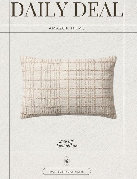 Amazon daily deal on this Loloi throw pillow 

Living room inspiration, home decor, our everyday home, console table, arch mirror, faux floral stems, Area rug, console table, wall art, swivel chair, side table, coffee table, coffee table decor, bedroom, dining room, kitchen,neutral decor, budget friendly, affordable home decor, home office, tv stand, sectional sofa, dining table, affordable home decor, floor mirror, budget friendly home decor

#LTKSaleAlert #LTKHome #LTKFindsUnder50