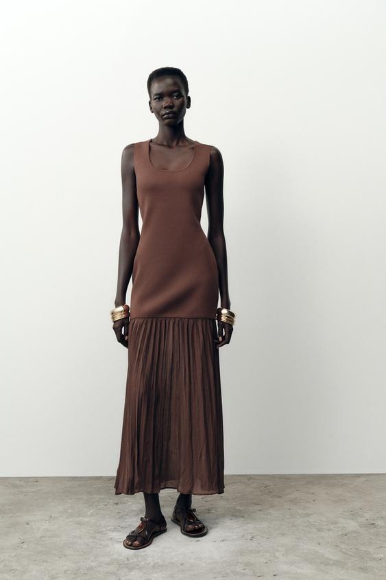 COMBINATION KNIT DRESS | Zara US