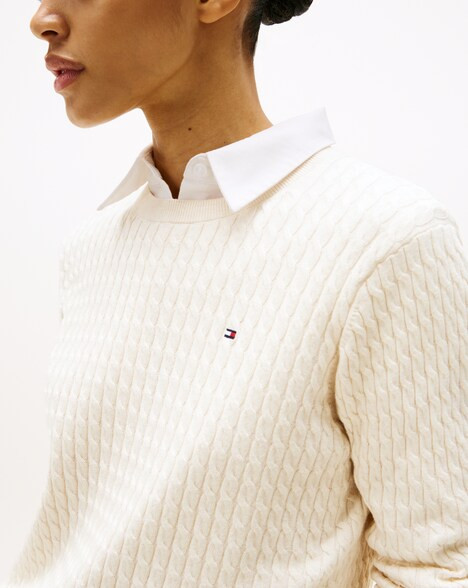 Tommy Hilfiger Cable Fine Knit Sweater | JD Williams (UK)