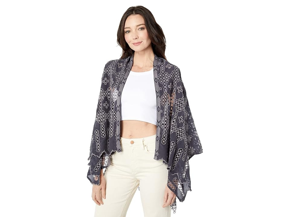 Johnny Was Baez Salacia Kimono (Graphite) Women's Clothing | Zappos