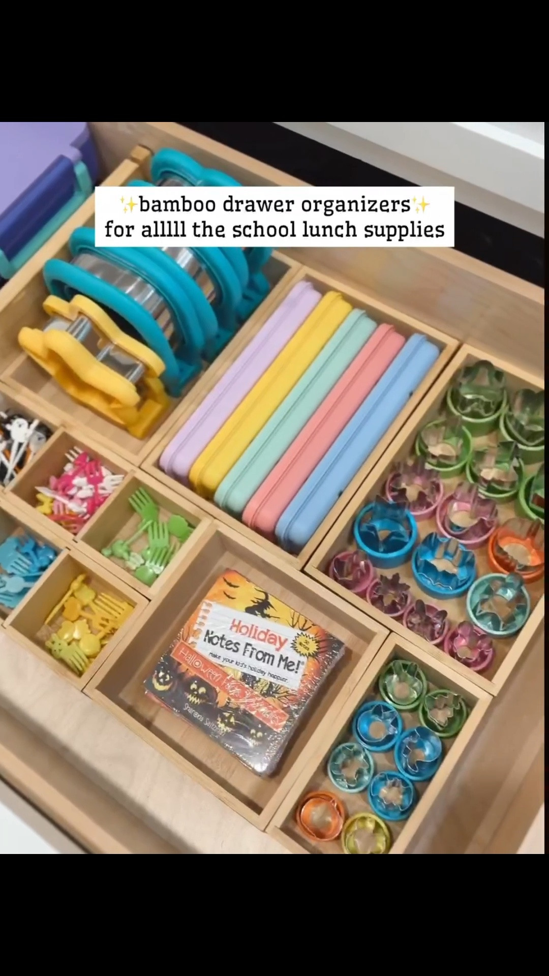 Bamboo drawer organizers!!