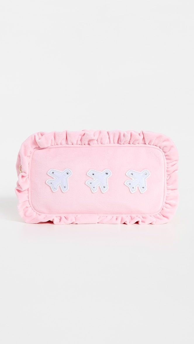 Velvet Ruffle Small Airplane Pouch | Shopbop