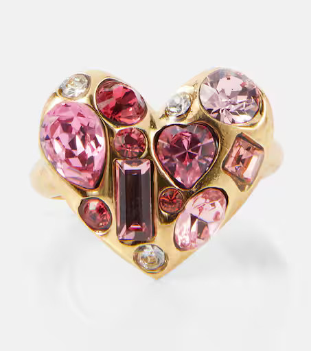 Gemstone Heart embellished ring | Mytheresa (US/CA)