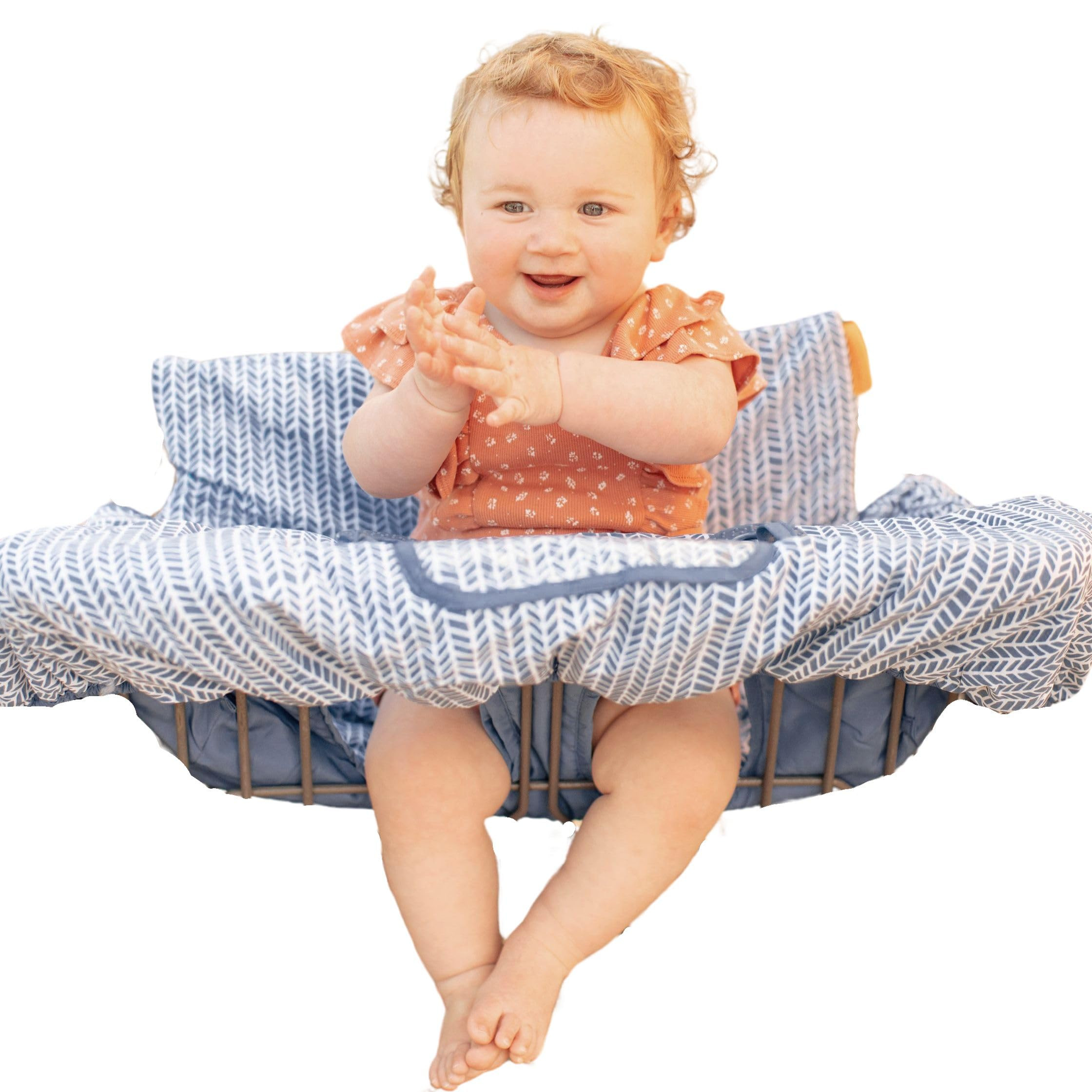 Binxy Baby 2-in-1 Cushy High Chair Cover and Shopping Cart Cover for Baby, Comfortable Cover for ... | Amazon (US)