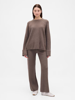 CashSoft Shaker-Stitch Boyfriend Sweater | Gap (US)