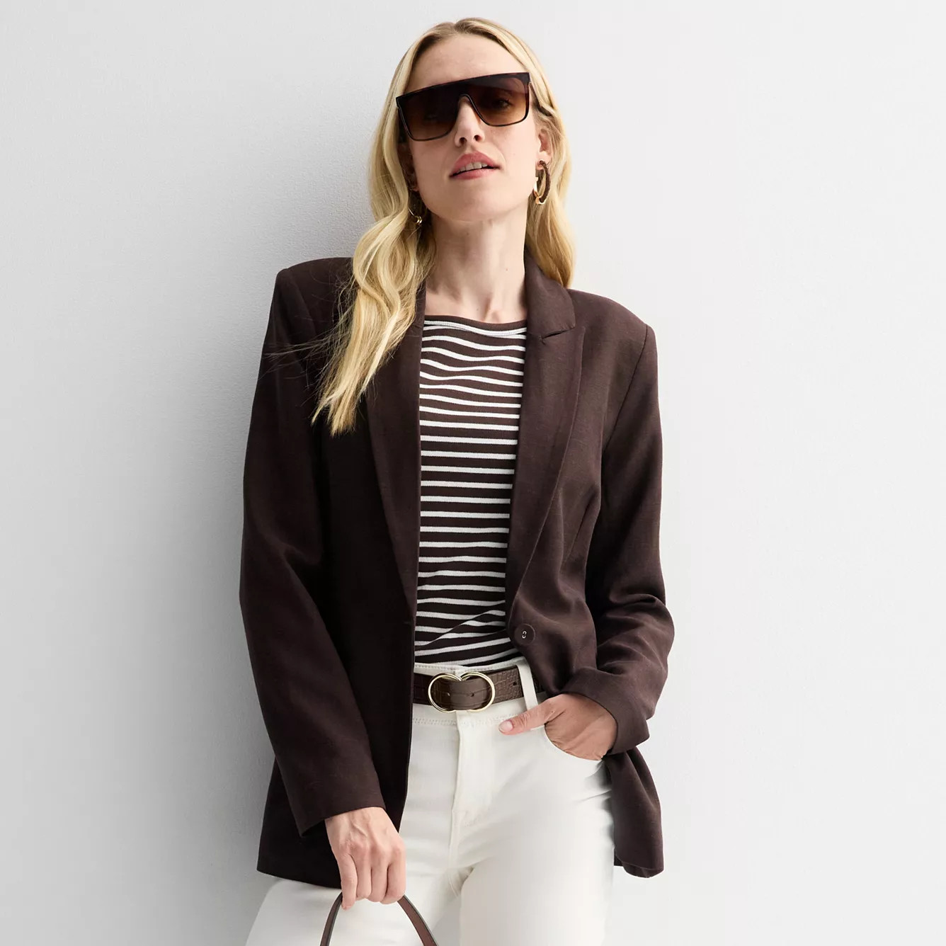 Women's Nine West Peak Lapel Blazer | Kohl's
