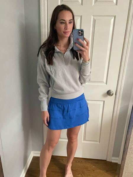 Game day dupes - pullover and blue skirt

#LTKstyletip