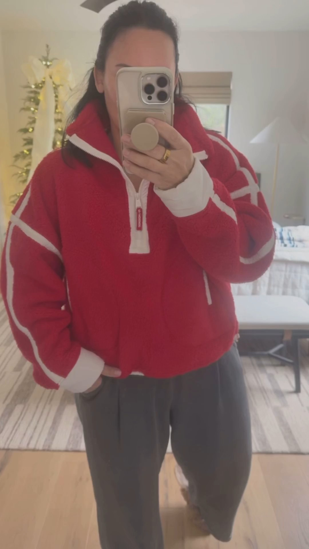 Pullover size medium, pants size medium (they run big so size down), slippers run big so size down (I’m a 9.5/10 and did a 9 for a perfect fit). 



#LTKMidsize #LTKGiftGuide #LTKOver40