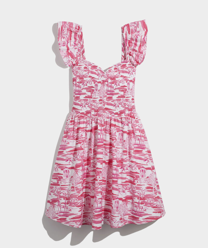 Kentucky Derby Women's Smocked Mini Dress | vineyard vines