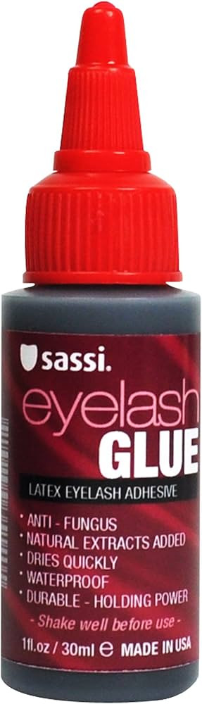 Sassi Eyelash Glue 1oz (Dark) Production Date shown on Bottle | Amazon (US)