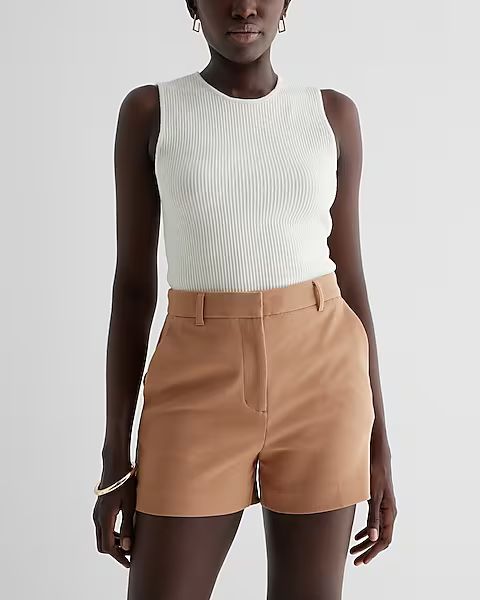 Editor Super High Waisted Tailored Shorts | Express