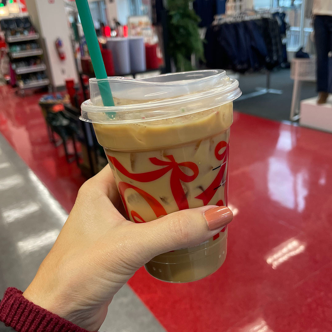 In love with the Sugar Cookie iced latte from Starbucks from their holiday menu. Yum! 

 #LTKfoodie #LTKFindsUnder50 #LTKBeauty