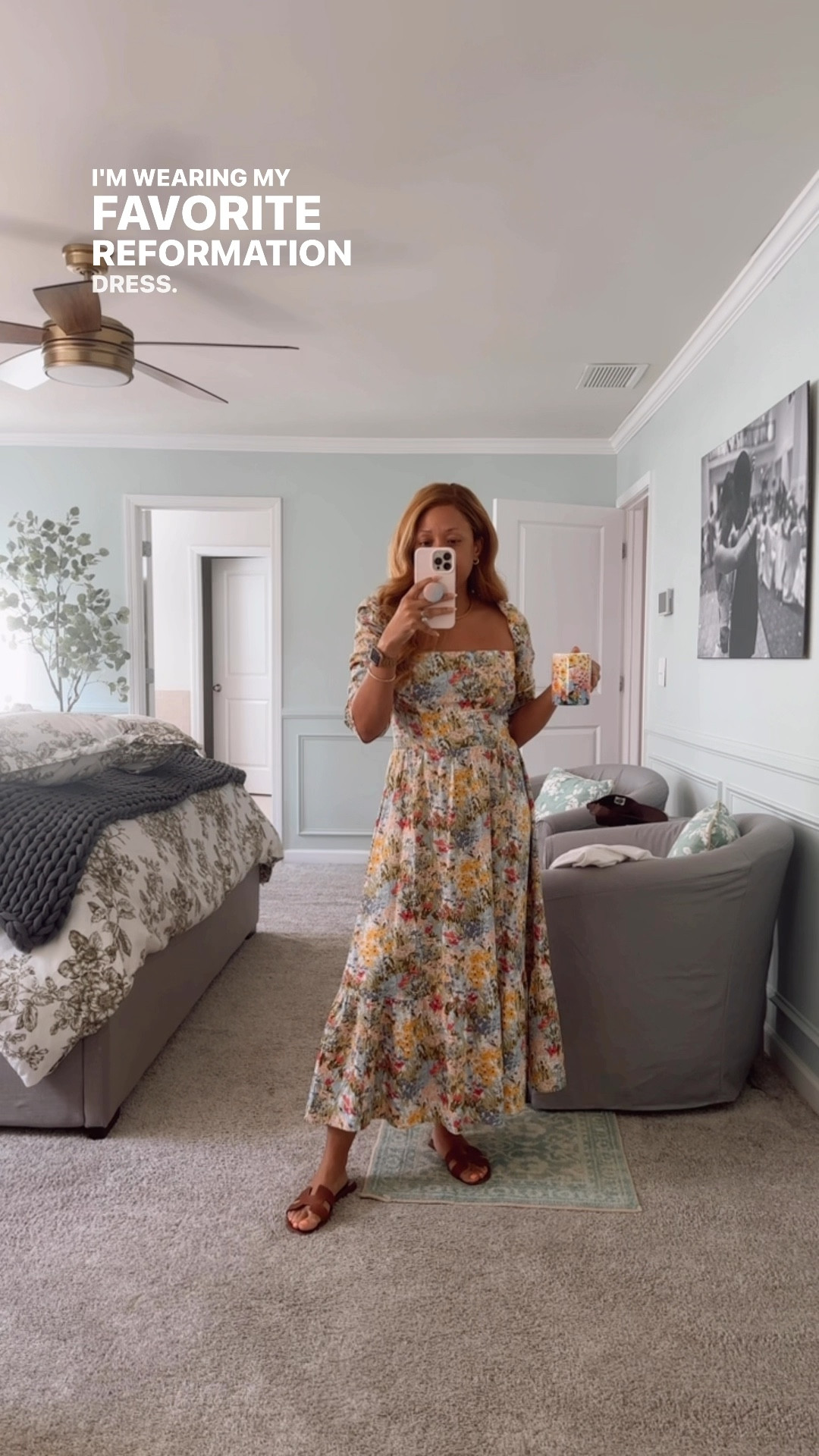 It’s giving floral Friday. 🥰🙌🏽 Wearing one of my favorite dresses. (Wearing size 8; runs small - size up) It’s available in black (perfect for anytime of year) and on sale. My floral mug is on sale for $13 (usually $22!) 

#LTKFindsUnder100 #LTKFindsUnder50