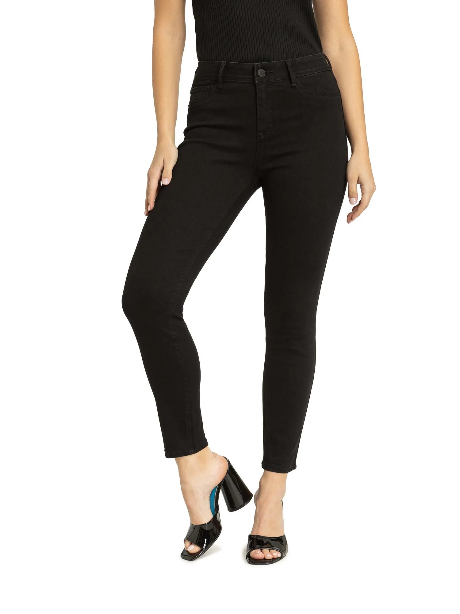 Jordache Women's and Women's Plus Essential High Rise Super Skinny Jean, Available in 28", 30" In... | Walmart (US)
