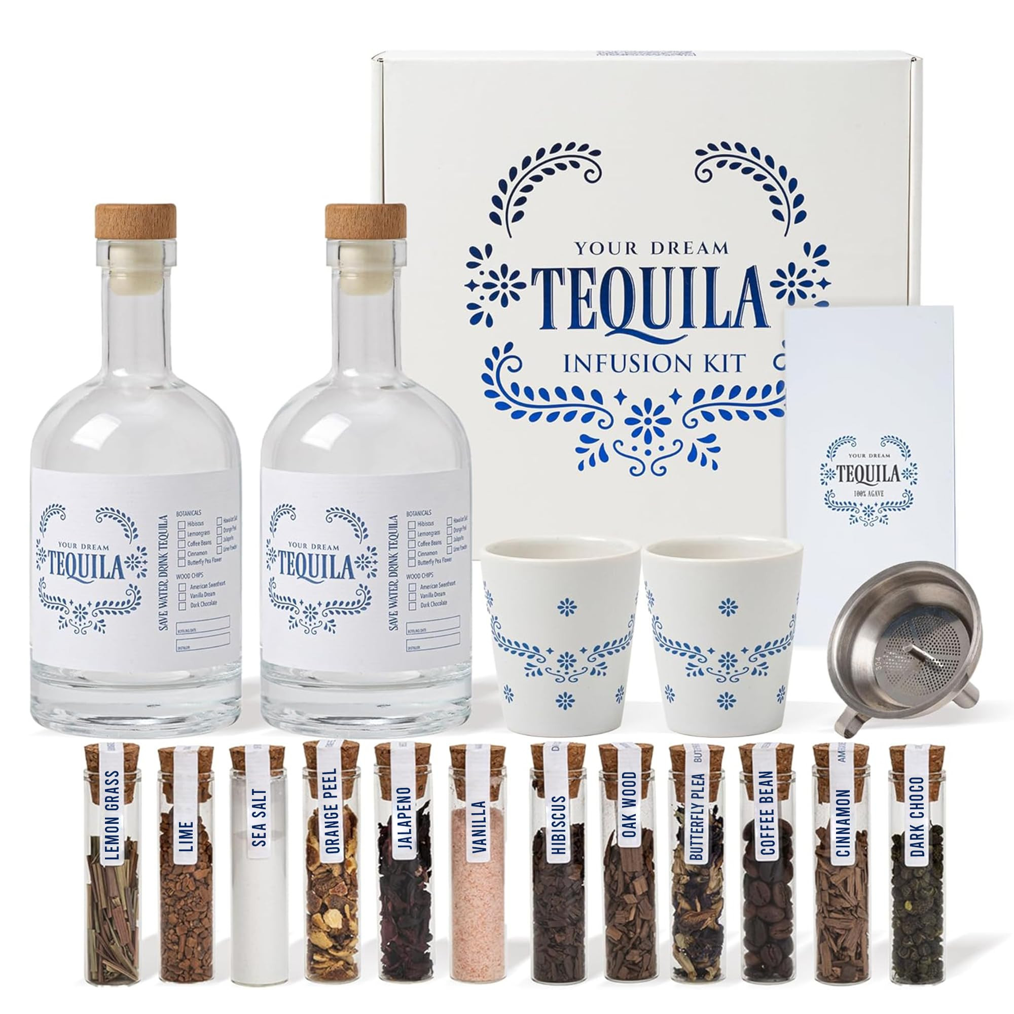Tequila Gifts for Men – Tequila Making Kit - Bourbon Old Fashioned Infusion kit - Includes Bott... | Amazon (US)