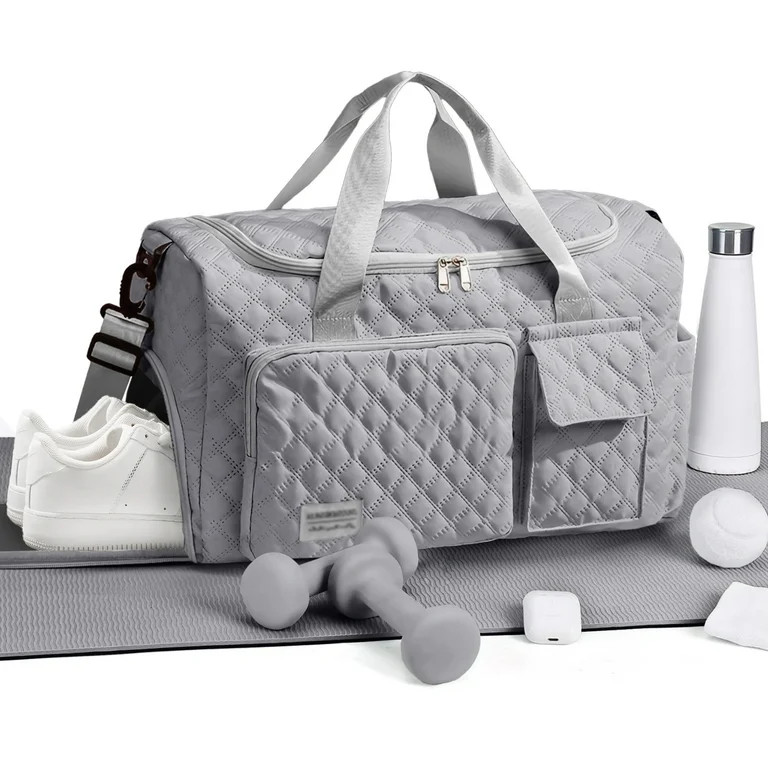 DAKIMOE Travel Duffle Bag for Women Men, Weekender Bags Carry on Gym Bag with Wet Pocket/Adjustab... | Walmart (US)