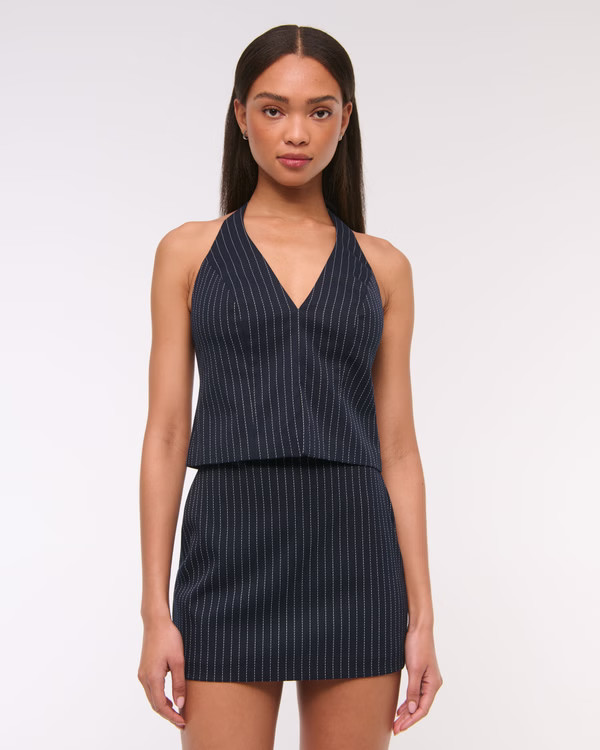 The A&F Scarlett Suiting Mini Skort | Abercrombie & Fitch (US)