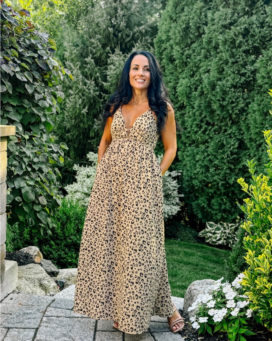Target cut out maxi dress with pockets. I love the leopard print, but it also comes in other options such as black. This makes a great base piece that you could layer with a Moto jacket or a jean jacket or even a cardigan and booties.

#LTKOver40 #LTKStyleTip #LTKFindsUnder50