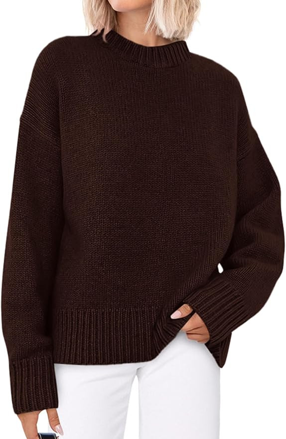 PRETTYGARDEN Womens Sweaters Fall 2025 Trendy Casual Crewneck Long Sleeve Cozy Knit Pullover Swea... | Amazon (US)