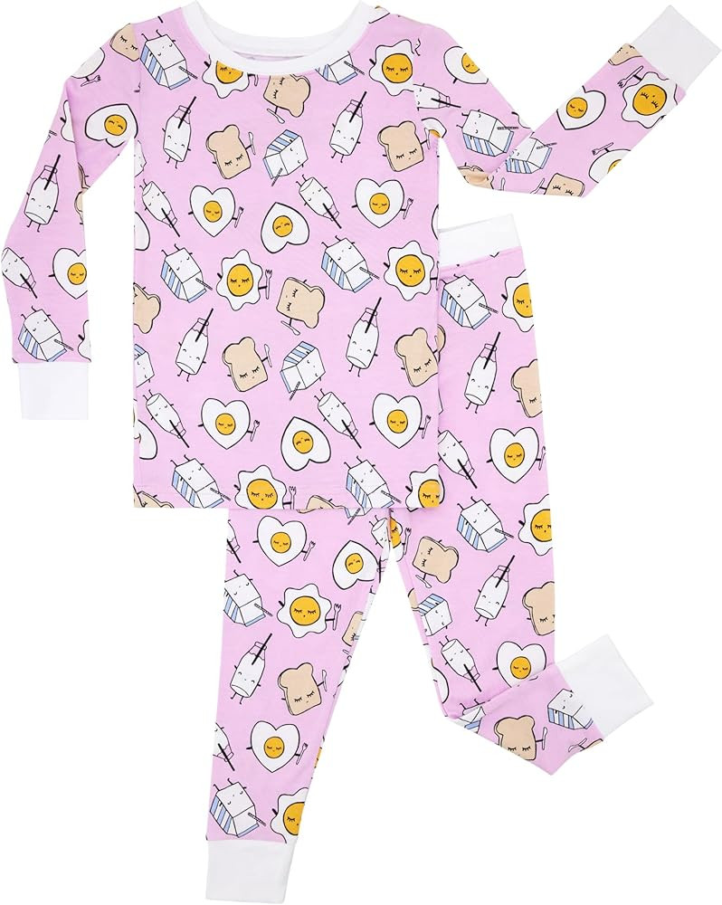 Little Sleepies Two-Piece Pajama Set for Boys & Girls, Soft Viscose from Bamboo Toddler Pajamas f... | Amazon (US)