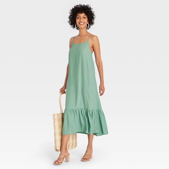 Women's Sleeveless Ruffle Hem Dress - A New Day™ | Target