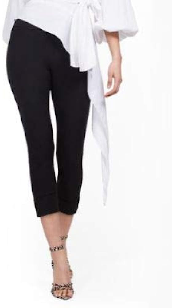 New York & Co. Women's Whitney High-Waisted Pull-On Slim-Leg Capri Pant | Amazon (US)