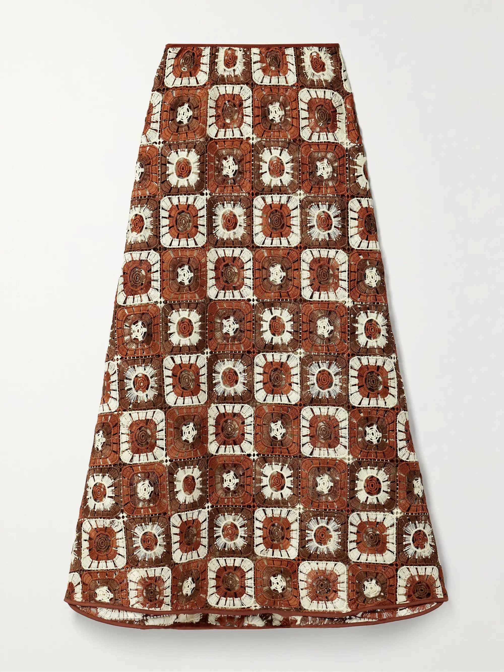 JOHANNA ORTIZ + NET SUSTAIN Spice Island crocheted midi skirt | NET-A-PORTER | NET-A-PORTER (US)