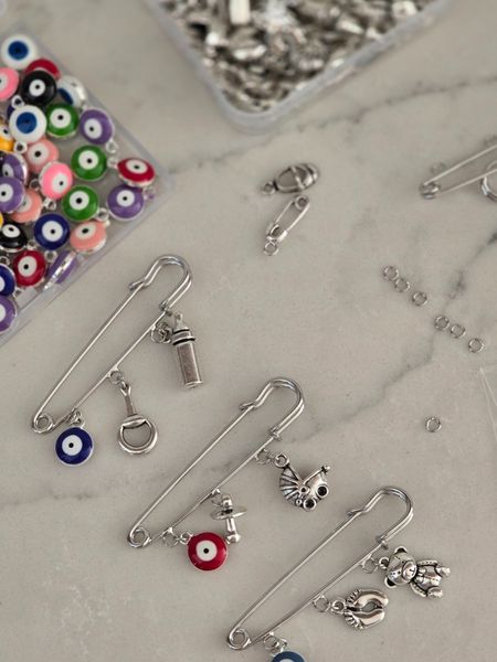 Making my prego sister some solar eclipse safety pins with the cutest charms to wear tomorrow.Here's a round up of the charms I bought. Orginally I bought the brooch safety pin and round rings at hobby lobby, but I'm linking some from Amazon on here.

#LTKhome