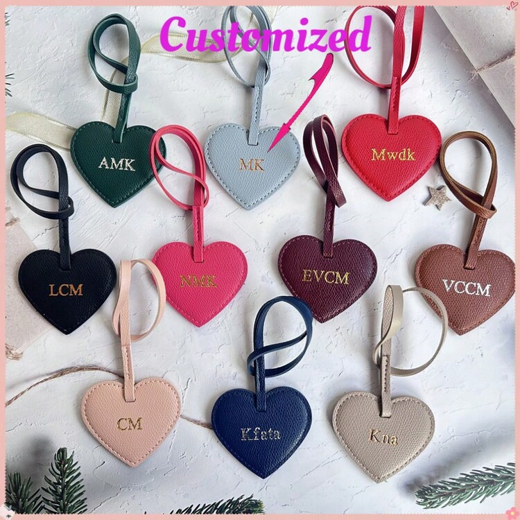 Customized Initials 1pc Five PU Leather Heart Shape Ladies Luggage Bag Charm Pendant, Monogrammed Heart Women Handbag Pendant Gift, Personalized PU Leather Heat Keychain,Tassels For Jewelry Making Key Chain DIY Craft Bag Accessories,Multifunction,Versatile,Large Capacity,Lightweight,Functional,Practical,All-Purpose,Colorful,Cute,Adorable,Contracted,Funny,Kawaii,Y2K,Minimalist,Commuting,Business Casual,Basics,Custom,Personalized,Unique,Customized,Ideal Gifts For Him,Ideal Gifts For Her,Her,Boyfriend,Girlfriend,Family,Friends,For Anniversaries,For Birthdays,For Holiday/ Vacation,For Outdoors/Outings/Travel/Hiking/Stadium/Sports/Climbing,For Business/Commute/Work/Office,Travel,Chic Autumn, Urban Chill, Vintage | SHEIN