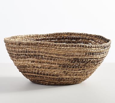 Wynne Coil Abaca Bowl Basket | Pottery Barn (US)