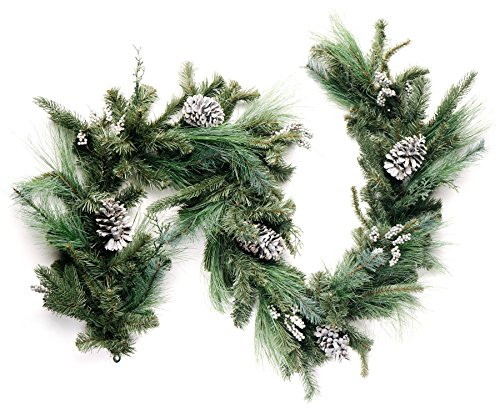CraftMore Canterbury Estate Christmas Pine Garland and Grey Pine Cone 72" | Amazon (US)