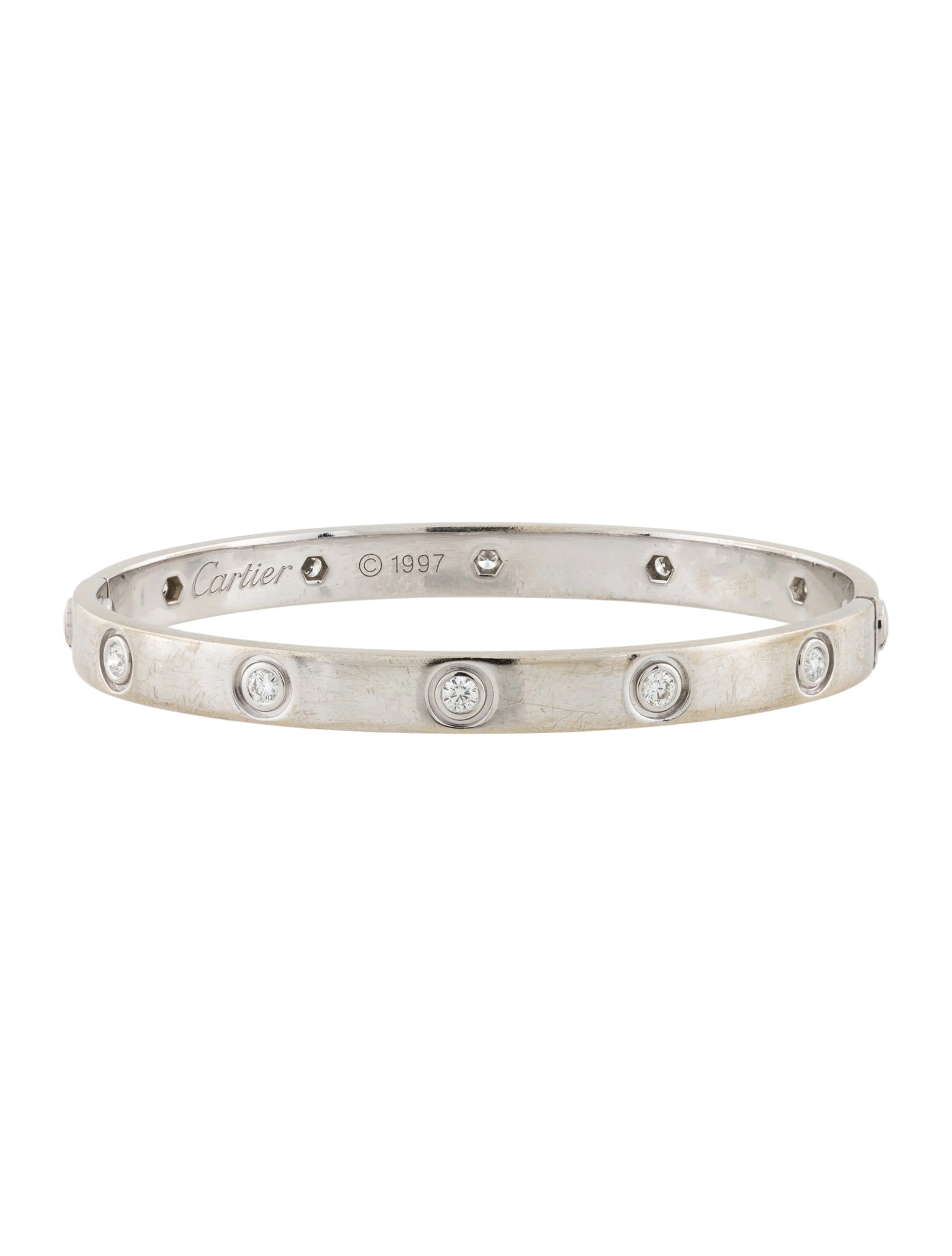 10 Diamond LOVE Bracelet | The RealReal