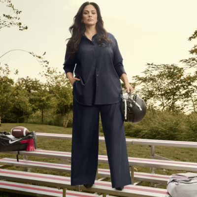 Ashley Graham Womens Plus Relaxing Stripes | JCPenney