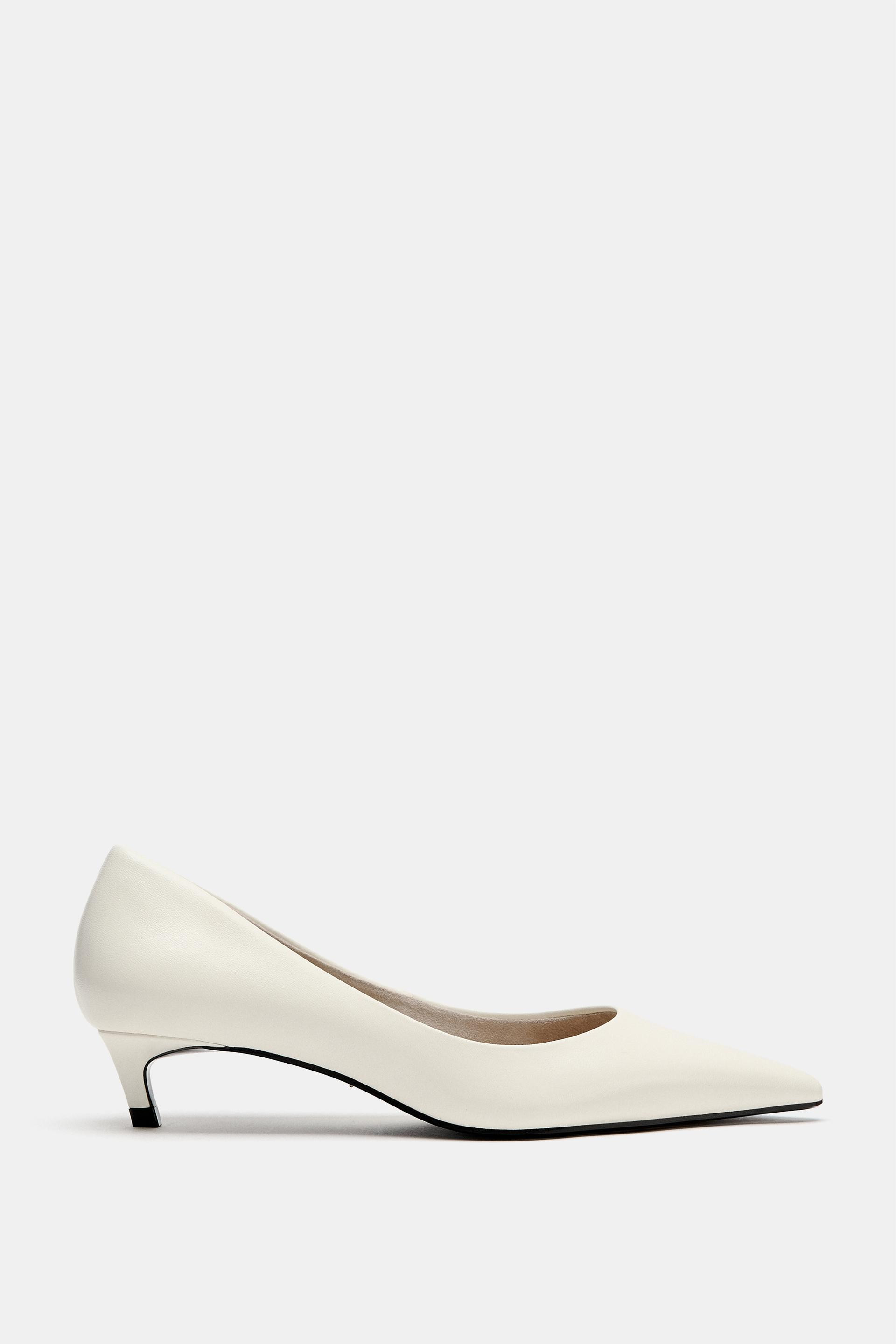 LEATHER KITTEN HEEL SHOES LIMITED EDITION | Zara Canada