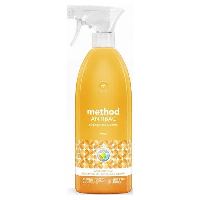 Method Antibacterial All-Purpose Cleaner, Citron, 28 Ounce Spray Bottle | Walmart (US)