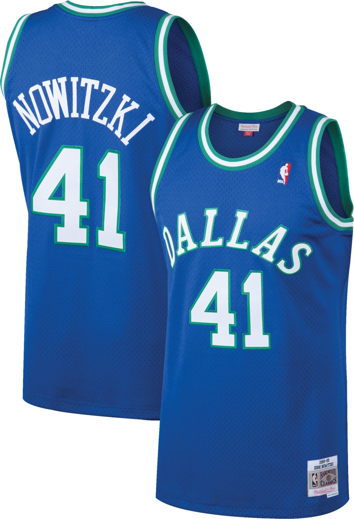 Mitchell & Ness Men's Dallas Mavericks Dirk Nowitzki #41 Swingman Jersey, Small, Blue | DICK'S Sporting Goods